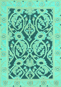 Abstract Turquoise Modern Rug, abs1139turq