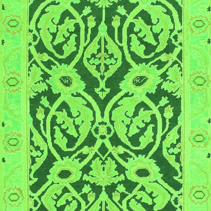 Machine Washable Abstract Green Modern Area Rugs, wshabs1139grn