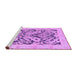 Sideview of Machine Washable Abstract Purple Modern Area Rugs, wshabs1139pur