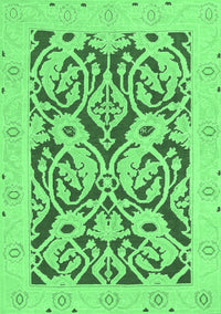 Abstract Emerald Green Modern Rug, abs1139emgrn