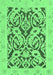 Abstract Emerald Green Modern Rug, abs1139emgrn