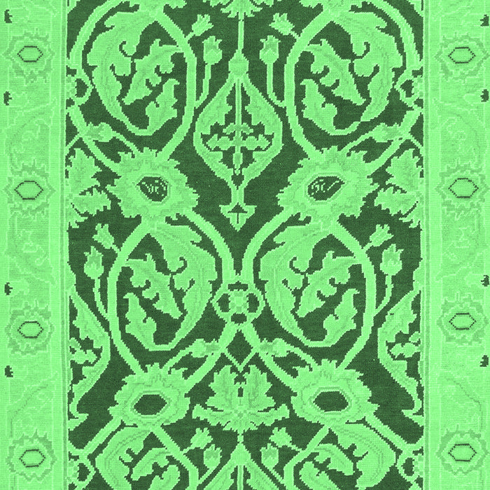 Abstract Emerald Green Modern Rug, abs1139emgrn