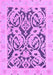 Machine Washable Abstract Purple Modern Area Rugs, wshabs1139pur