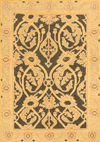 Abstract Brown Modern Rug, abs1139brn