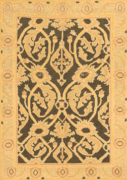Abstract Brown Modern Rug, abs1139brn