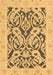 Abstract Brown Modern Rug, abs1139brn