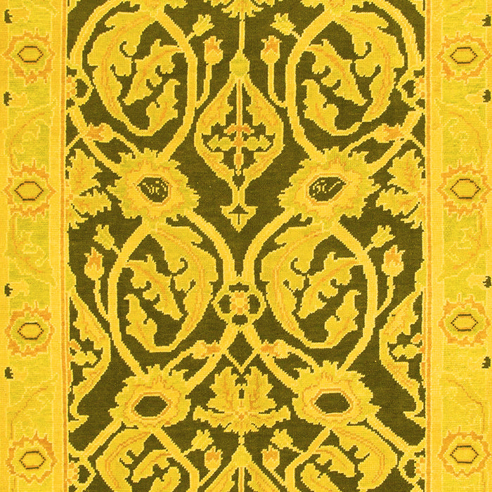 Machine Washable Abstract Yellow Modern Rug, wshabs1139yw