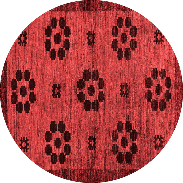 Machine Washable Abstract Red Modern Rug, wshabs113red