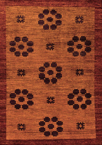 Abstract Orange Modern Rug, abs113org