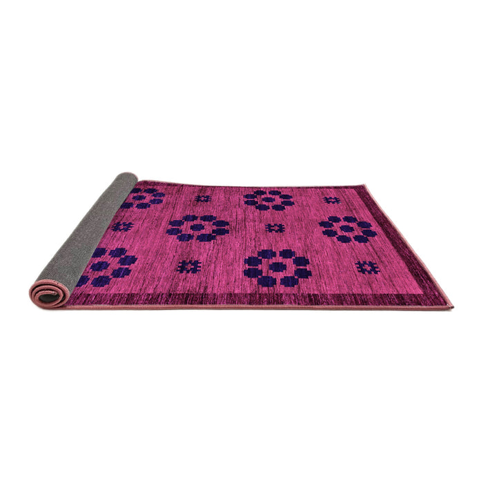 Sideview of Abstract Pink Modern Rug, abs113pnk