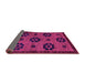 Sideview of Abstract Pink Modern Rug, abs113pnk