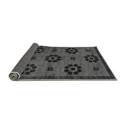 Sideview of Abstract Gray Modern Rug, abs113gry
