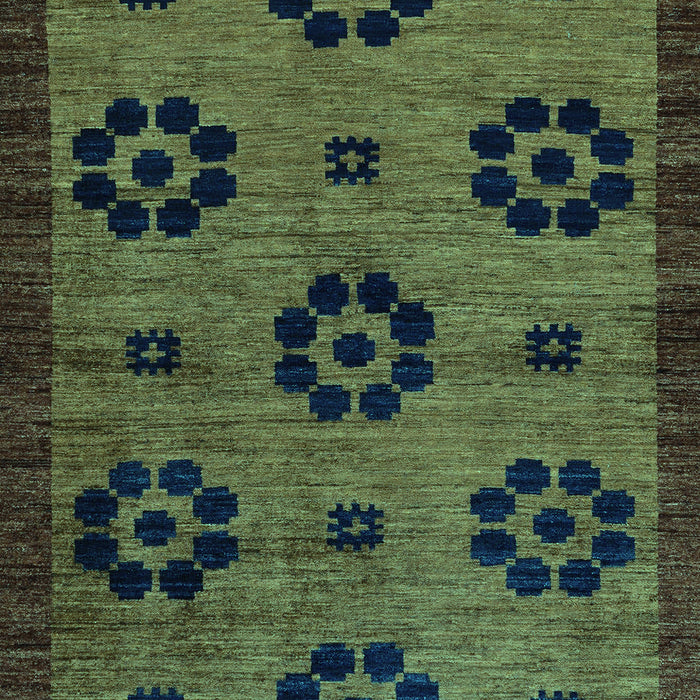 Machine Washable Abstract Turquoise Modern Area Rugs, wshabs113turq