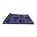 Sideview of Abstract Blue Modern Rug, abs113blu