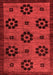 Abstract Red Modern Area Rugs