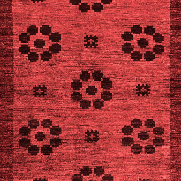 Abstract Red Modern Area Rugs