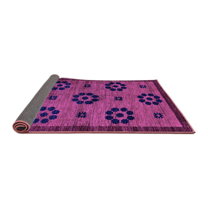 Sideview of Abstract Purple Modern Rug, abs113pur