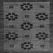 Square Abstract Gray Modern Rug, abs113gry