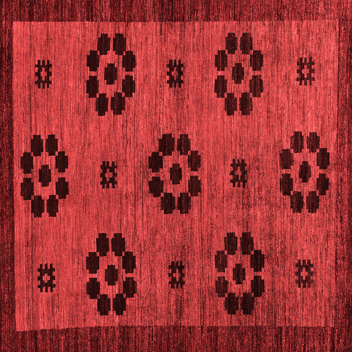 Abstract Red Modern Rug, abs113red