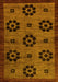 Abstract Yellow Modern Rug, abs113yw