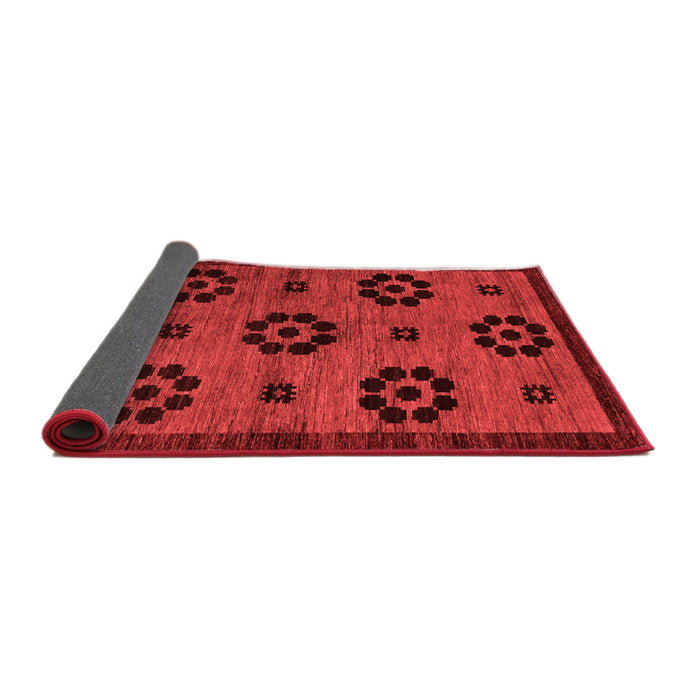 Abstract Red Modern Area Rugs
