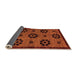 Sideview of Abstract Orange Modern Rug, abs113org