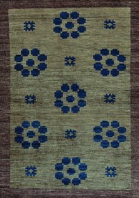 Abstract Light Blue Modern Rug, abs113lblu