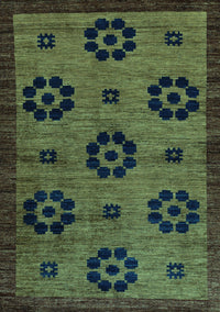 Abstract Turquoise Modern Rug, abs113turq