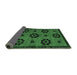 Sideview of Abstract Emerald Green Modern Rug, abs113emgrn