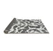 Sideview of Abstract Gray Modern Rug, abs1140gry