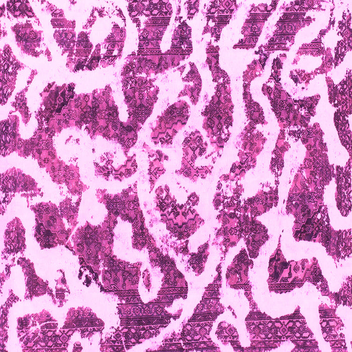 Square Abstract Pink Modern Rug, abs1140pnk