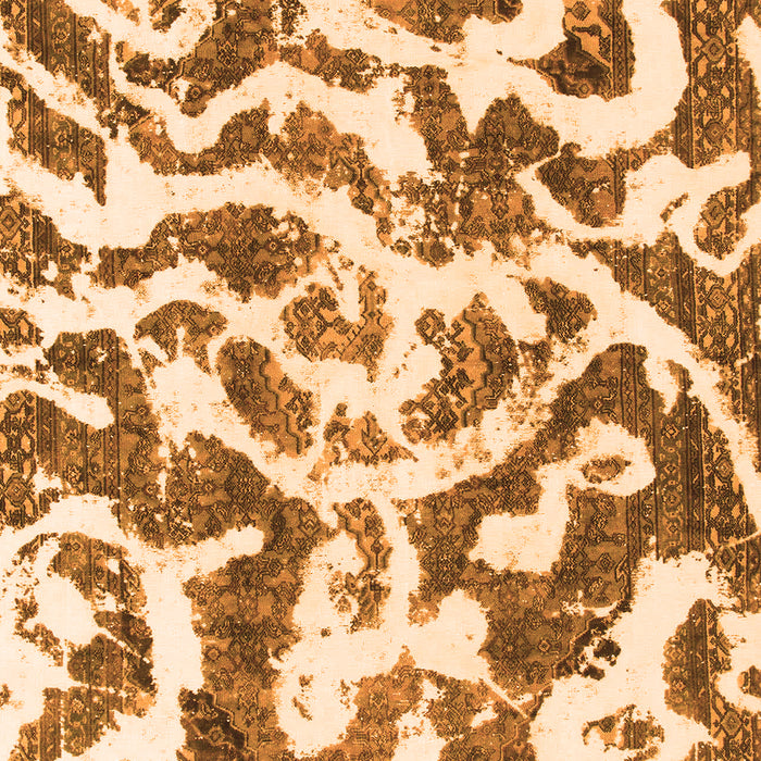 Machine Washable Abstract Orange Modern Area Rugs, wshabs1140org