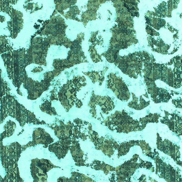 Abstract Turquoise Modern Rug, abs1140turq