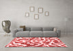 Modern Red Washable Rugs