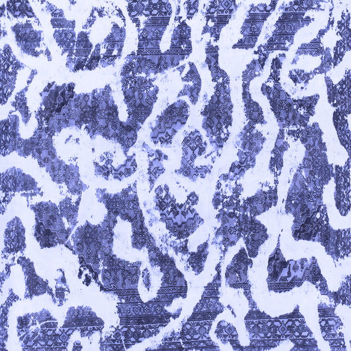 Square Machine Washable Abstract Blue Modern Rug, wshabs1140blu