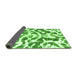 Sideview of Abstract Green Modern Rug, abs1140grn