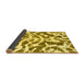 Sideview of Abstract Yellow Modern Rug, abs1140yw