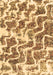 Machine Washable Abstract Brown Modern Rug, wshabs1141brn