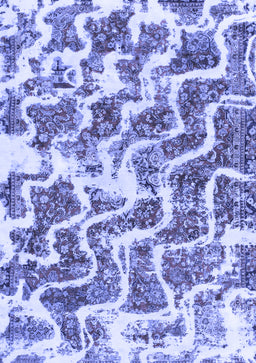 Abstract Blue Modern Rug, abs1141blu