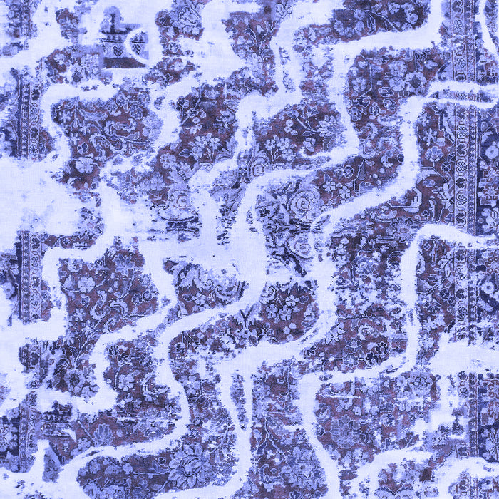 Abstract Blue Modern Rug, abs1141blu