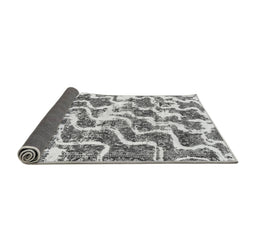 Sideview of Abstract Gray Modern Rug, abs1141gry