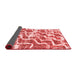 Abstract Red Modern Area Rugs