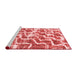 Modern Red Washable Rugs