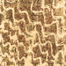 Square Machine Washable Abstract Brown Modern Rug, wshabs1141brn