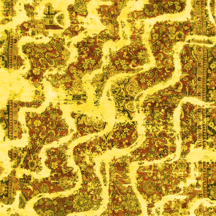 Abstract Yellow Modern Rug, abs1141yw