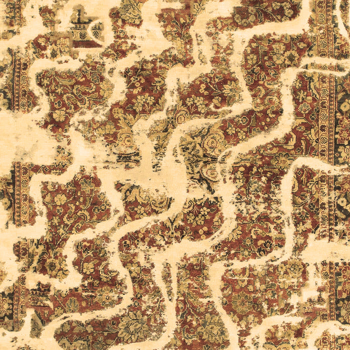 Abstract Brown Modern Rug, abs1141brn