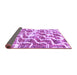 Sideview of Abstract Purple Modern Rug, abs1141pur