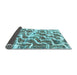 Sideview of Abstract Light Blue Modern Rug, abs1141lblu