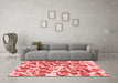 Modern Red Washable Rugs