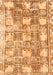 Abstract Orange Modern Rug, abs1142org